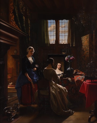 Lot 47 - Hubertus van Hove (Dutch 1814-1864/65) La...