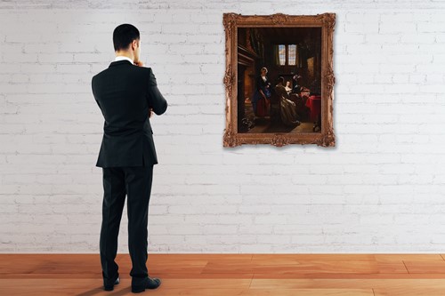 Lot 47 - Hubertus van Hove (Dutch 1814-1864/65) La...