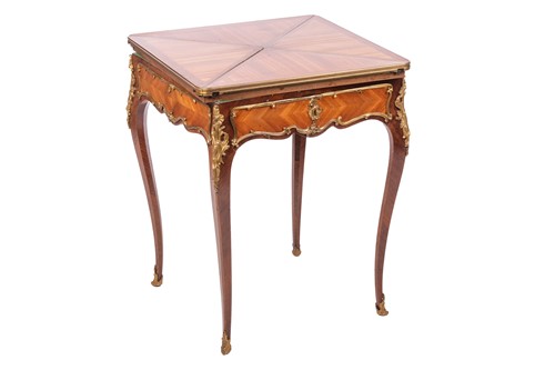 Lot A French kingwood and gilt metal-mounted...