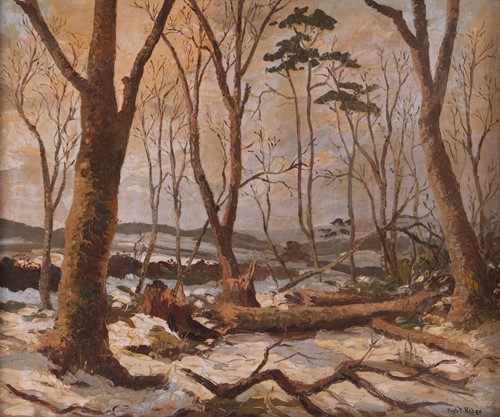 Lot 11 - Hugh E. Ridge (British 1899-1976) Winter Trees...