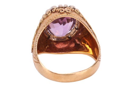 Lot 54 - Carl Bucherer - An amethyst dress ring,...