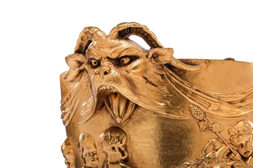 Lot A late 19th-century ormolu urn of imposing...