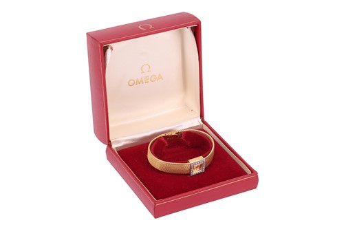 Lot 188 - Omega – An ‘18K’ Diamond-Set Dress Watch...