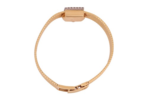 Lot 188 - Omega – An ‘18K’ Diamond-Set Dress Watch...