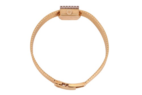Lot 188 - Omega – An ‘18K’ Diamond-Set Dress Watch...