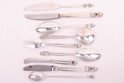 Lot 247 - An extensive part canteen of Georg Jensen...