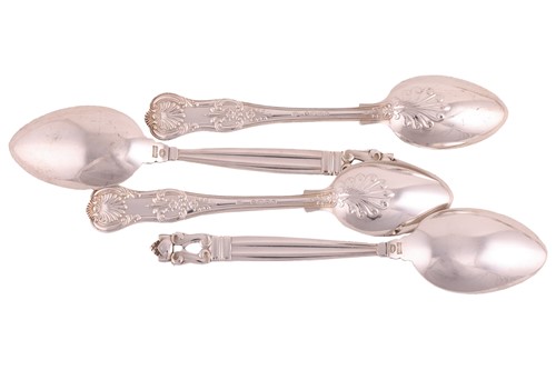 Lot 246 - A collection of fifteen Georg Jensen silver...