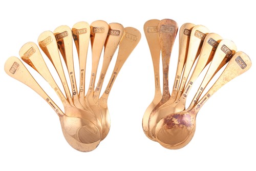 Lot 246 - A collection of fifteen Georg Jensen silver...