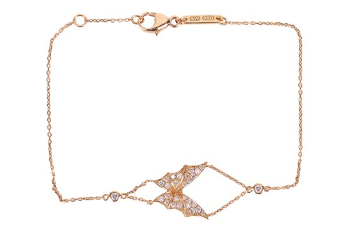 Lot 174 - An Annoushka diamond-set butterfly bracelet in...