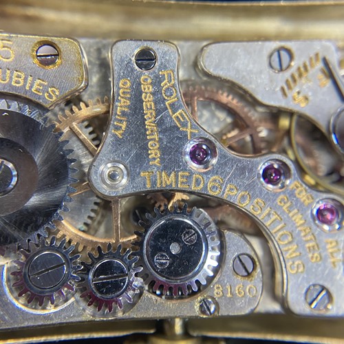 Lot 187 - Rolex – A 1930s 9ct Gold Prince Wristwatch...