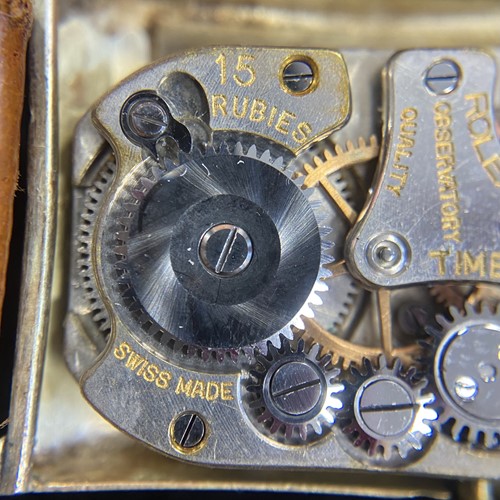 Lot 187 - Rolex – A 1930s 9ct Gold Prince Wristwatch...