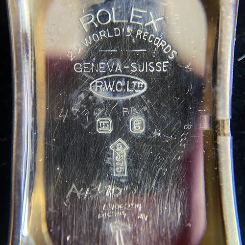 Lot 187 - Rolex – A 1930s 9ct Gold Prince Wristwatch...