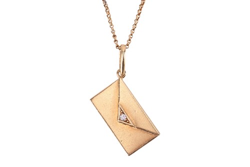 Lot 62 - Cartier - A novelty pendant, depicting a love...