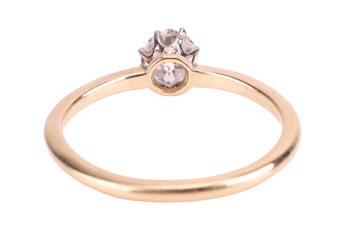 Lot 13 - A diamond solitaire ring, featuring a central...