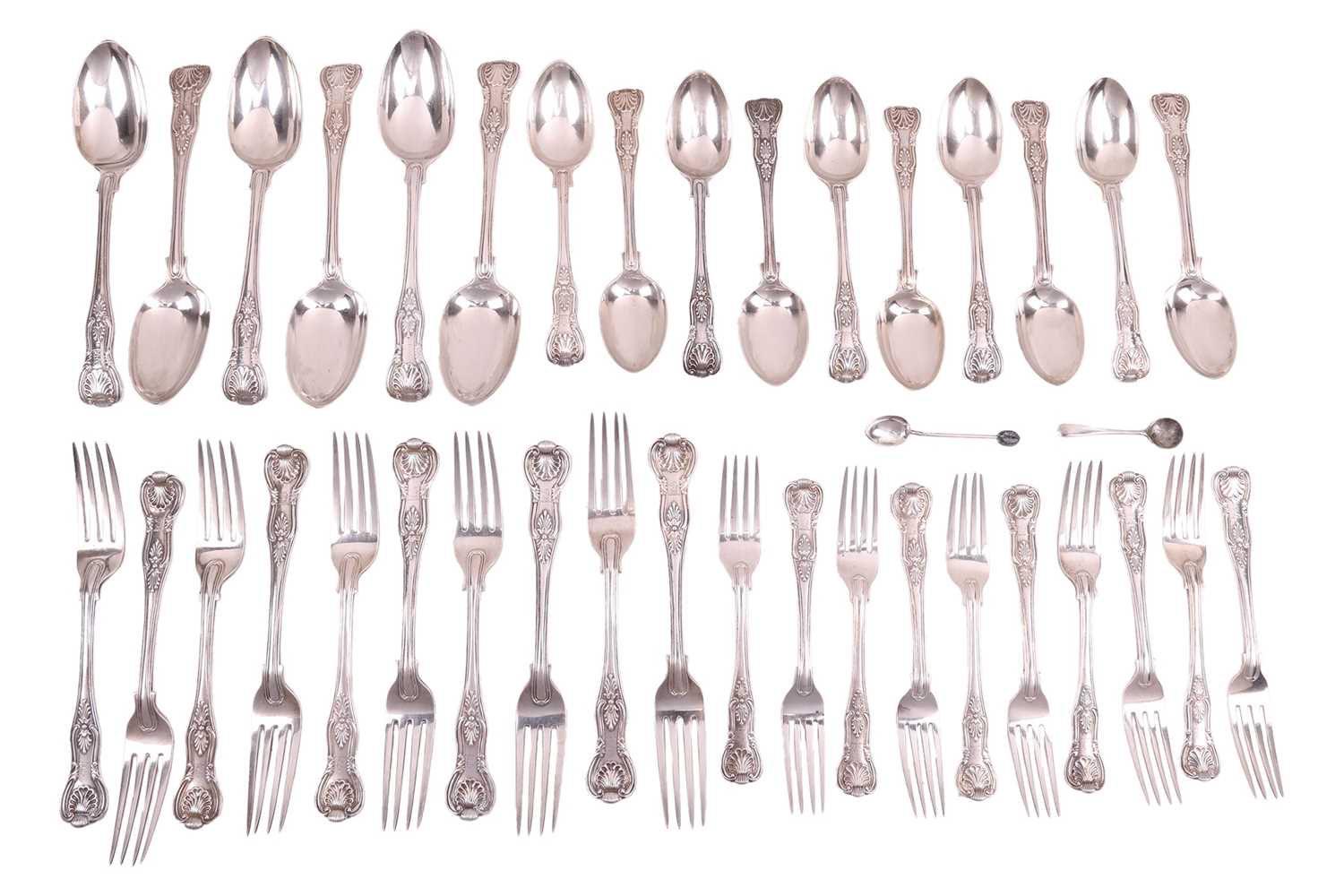 Lot 248 - A composite but mainly Victorian silver part...