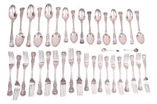 Lot 248 - A composite but mainly Victorian silver part...