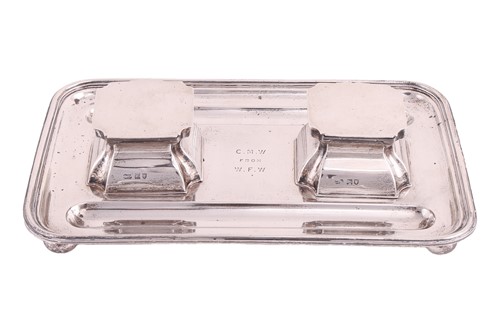 Lot 239 - An early 20th-century silver rectangular...