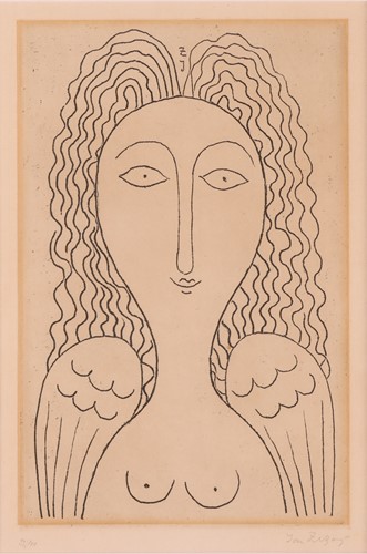 Lot 67 - Jan Zrzavy (Czech 1890-1977) Angel signed in...