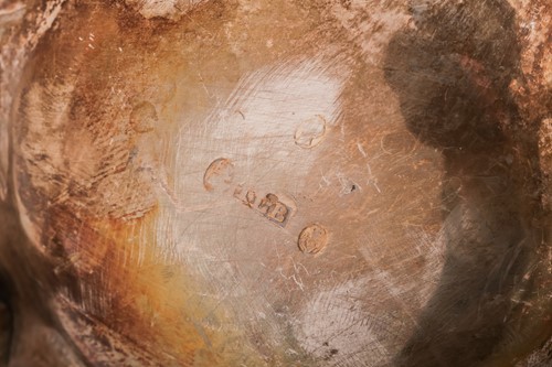 Lot 232 - A heavy-gauge Irish silver three-piece tea set,...