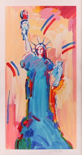 Lot 94 - Peter Max (American b.1937) Statue of Liberty...