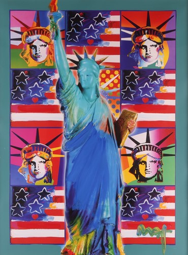 Lot 83 - Peter Max (American b.1937) God Bless America...
