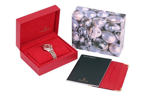 Lot 199 - Rolex – A Lady’s Oyster Perpetual Datejust...