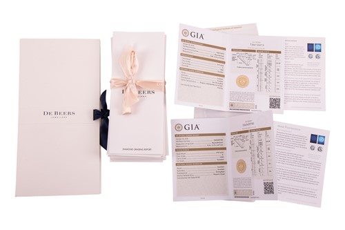 Lot 184 - De Beers - An ‘Arpeggia’ multi-row diamond...