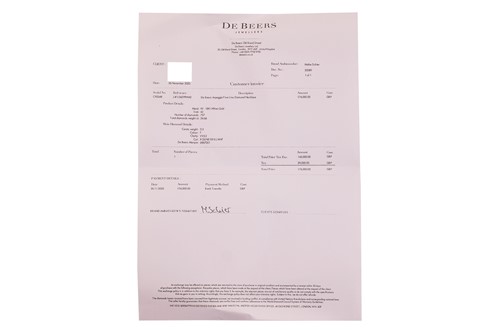 Lot 184 - De Beers - An ‘Arpeggia’ multi-row diamond...