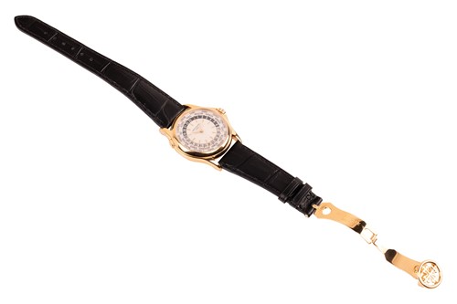 Lot 223 - Patek Philippe – A Fine 18ct Rose Gold World...