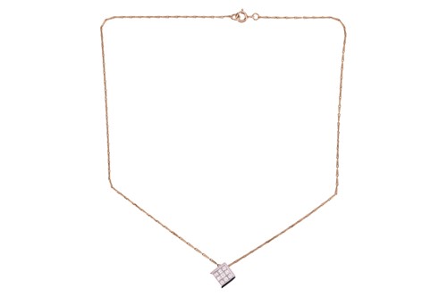 Lot 97 - A diamond-set pendant on chain, comprising...