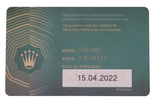 Lot 213 - Rolex – An Oyster Perpetual Datejust 41...