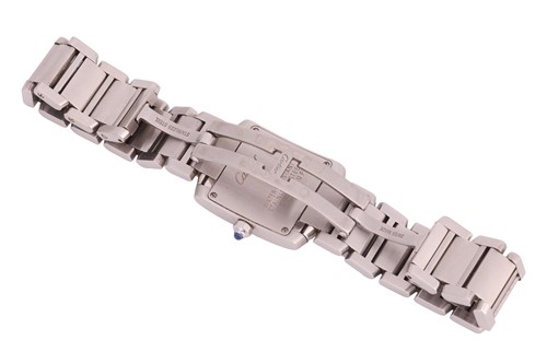 Lot 197 - Cartier – A Tank Francaise Wristwatch...