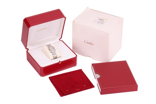 Lot 197 - Cartier – A Tank Francaise Wristwatch...
