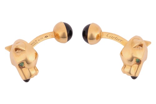 Lot 179 - Cartier – A pair of Panthère de Cartier 18ct...