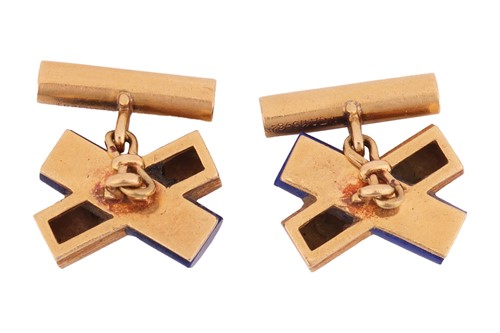 Lot 60 - Van Cleef & Arpels – A pair of lapis lazuli...