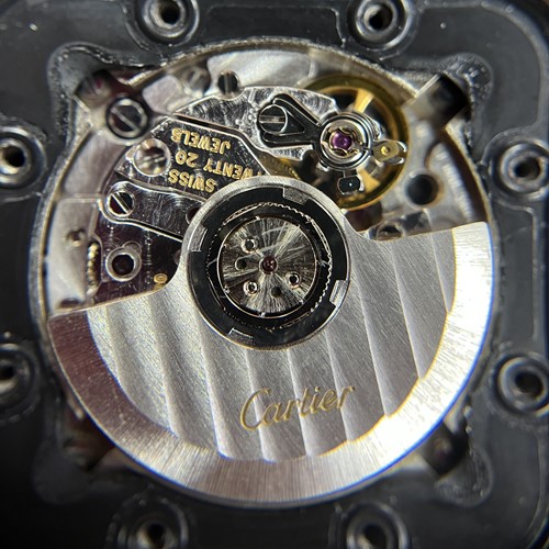 Lot Cartier – A Santos Galbee Wristwtach Reference:...