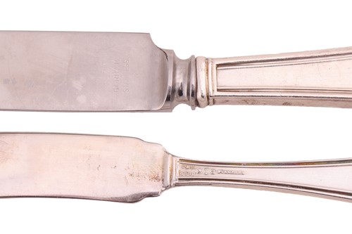 Lot An American Art Deco Etruscan pattern canteen...