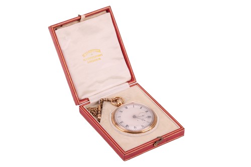 Lot Breguet – An Open Face Key Wound Pocket Watch...