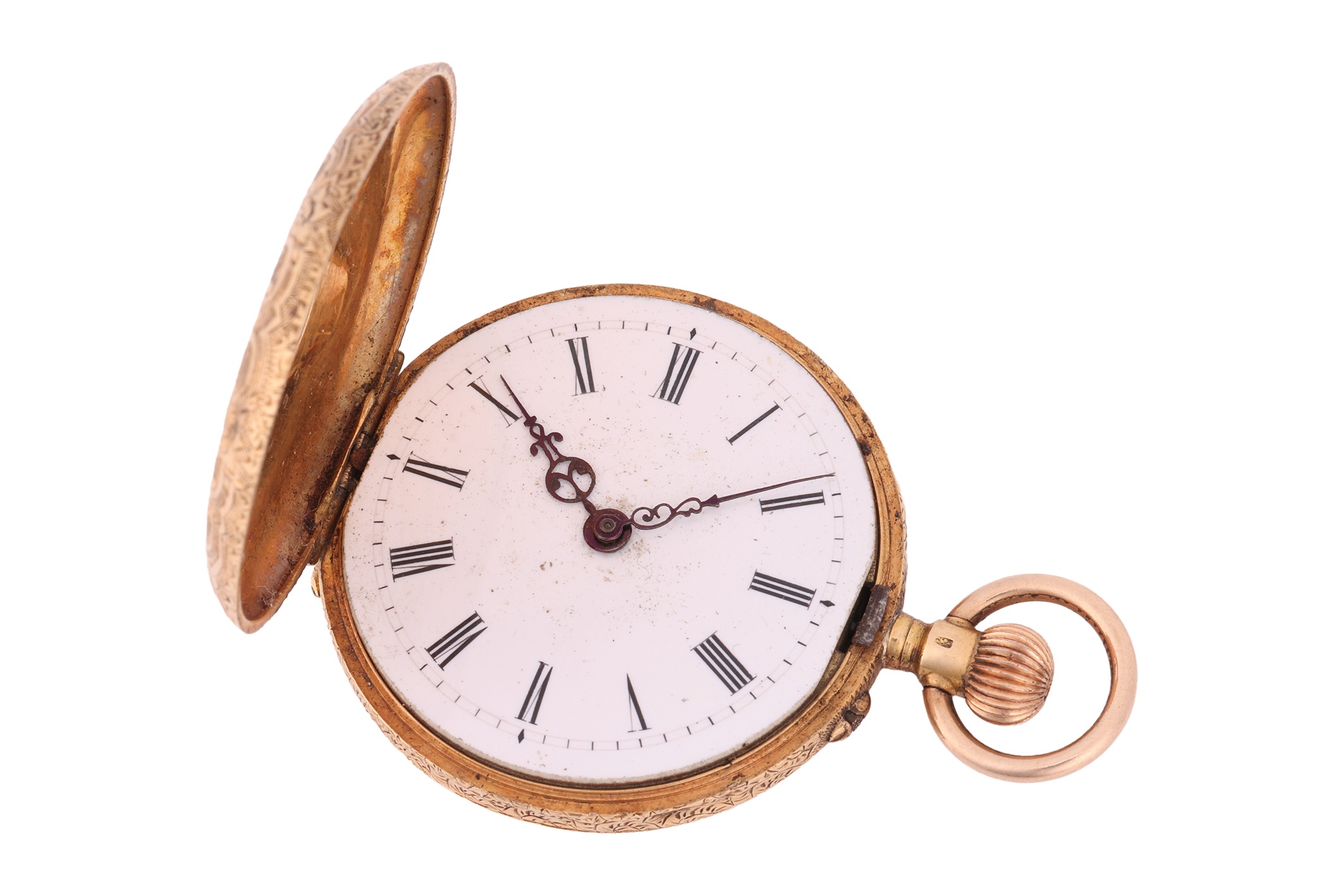 Lot 226 - An ‘18K’ Half Hunter Pocket Watch Serial: