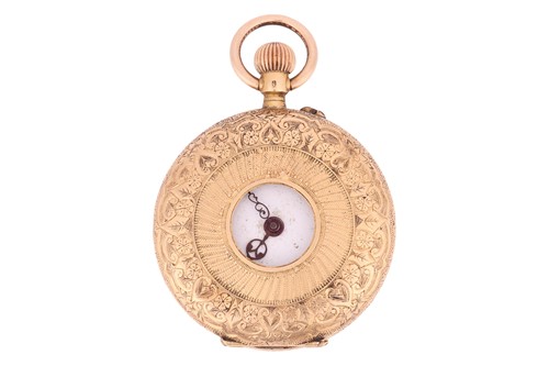 Lot An ‘18K’ Half Hunter Pocket Watch Reference:...