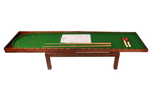 Lot An early 20th-century mahogany Bagatelle table,...