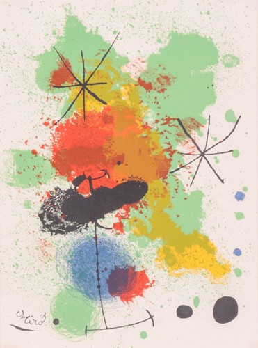 Lot 62 - Joan Miro (Spanish 1893-1983) Composition With...
