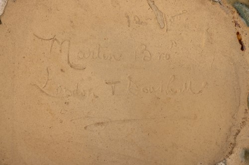 Lot 154 - A Martin Brothers stoneware vase, of ribbed...