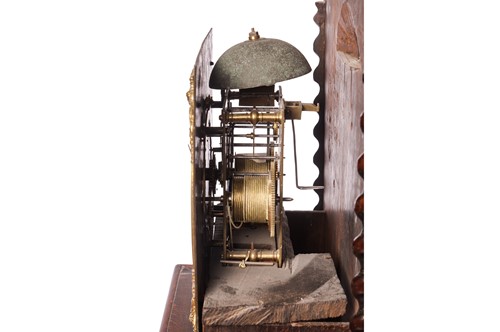 Lot 9 - A late 17th century (and later) oak eight day...