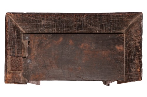 Lot 9 - A late 17th century (and later) oak eight day...