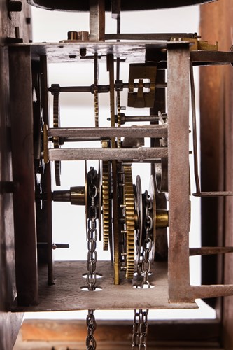 Lot 10 - A George III oak 30-hour longcase clock, John...