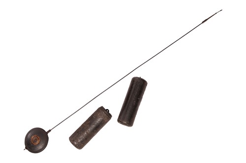 Lot 11 - A late George III oak and mahogany inlaid...