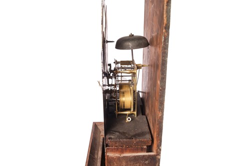 Lot 11 - A late George III oak and mahogany inlaid...