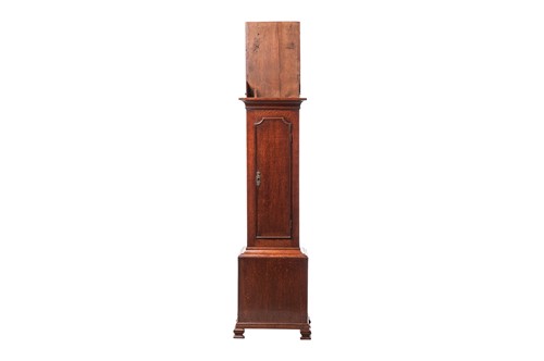 Lot 12 - A late 18th century oak 8-day longcase clock,...