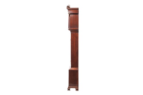 Lot 12 - A late 18th century oak 8-day longcase clock,...